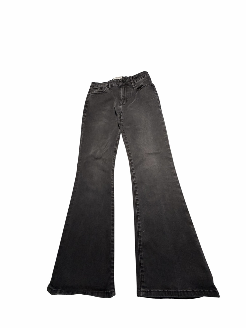 Frame Le Crop Mini Boot Denim Women's Gray Flare Jeans Sz 27 - Picture 4 of 12